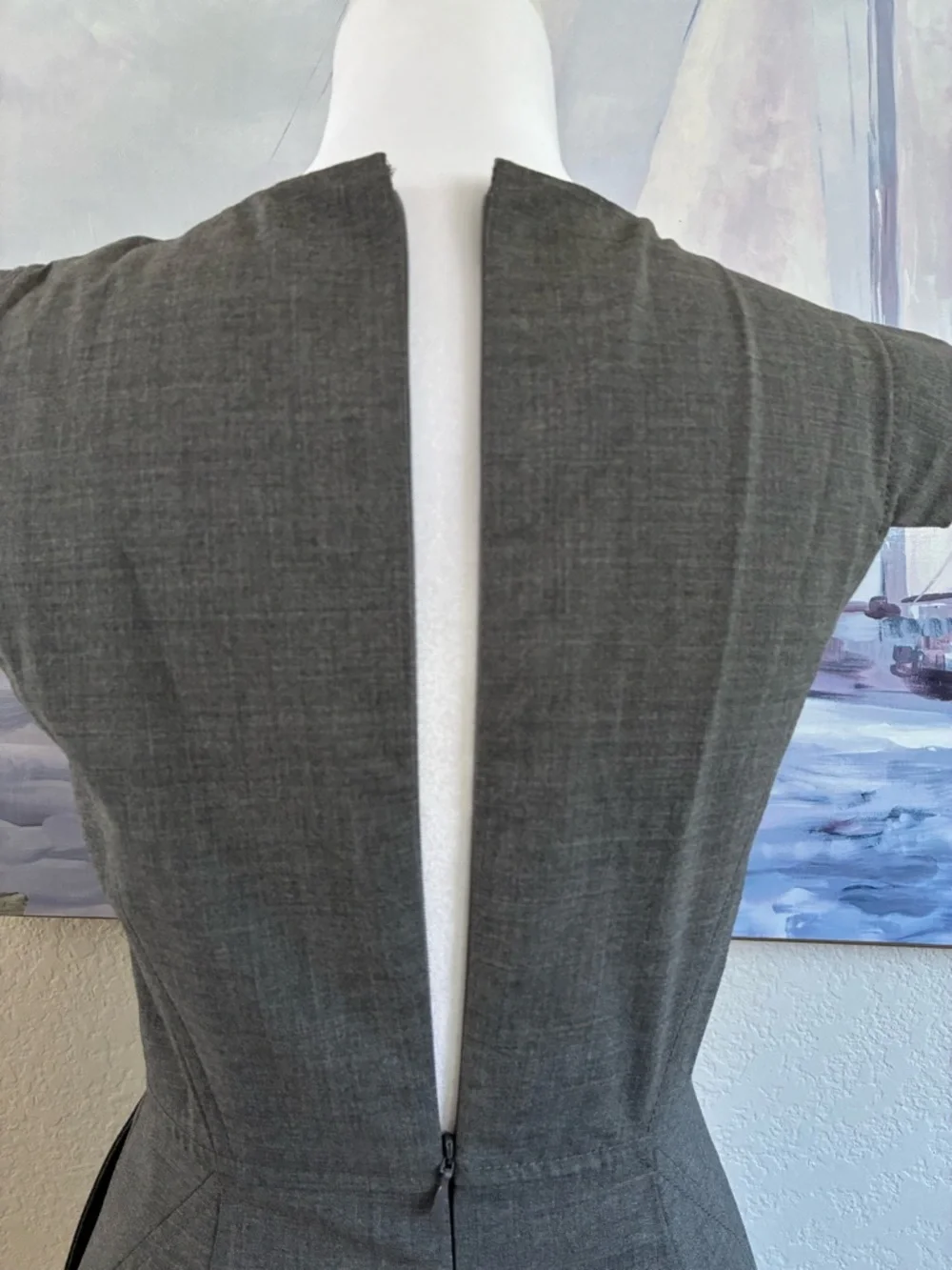 J.Crew Wool Grey Sheath Dress
